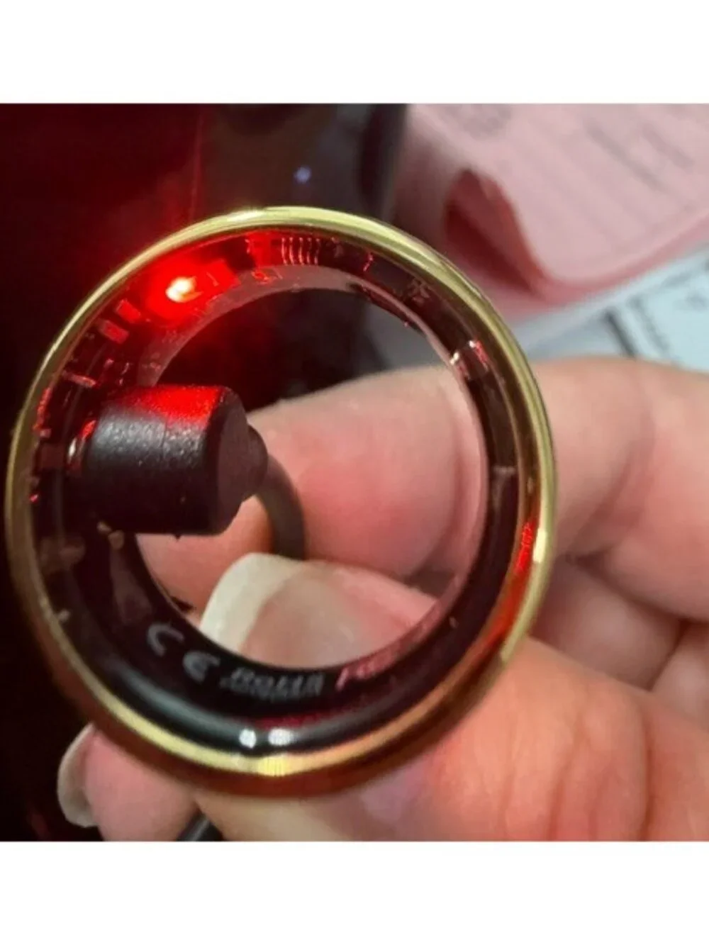 Brookstone Smart Ring Health tracker Size 7 Gold Fitness Sleep Heart Rate EUC